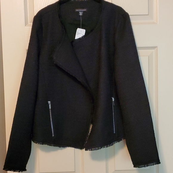 🖤Saks Fifth Avenue 🖤 tweed, open front jacket - Picture 8 of 11